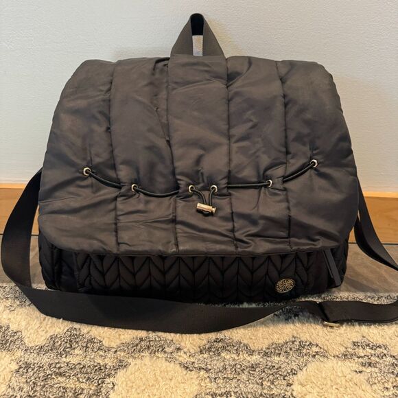 Happ Levy Backpack Full Size Shoulder Diaper Bag Black Unisex Water-Resistant - Picture 1 of 13